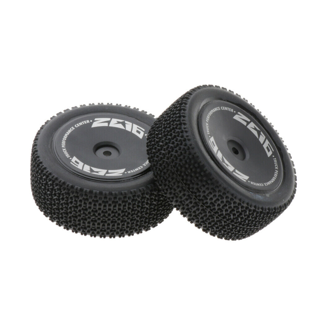 2 Stk Car Front Rear Tire Rubber Tyre For 1/14 Monster Truck Vehicles