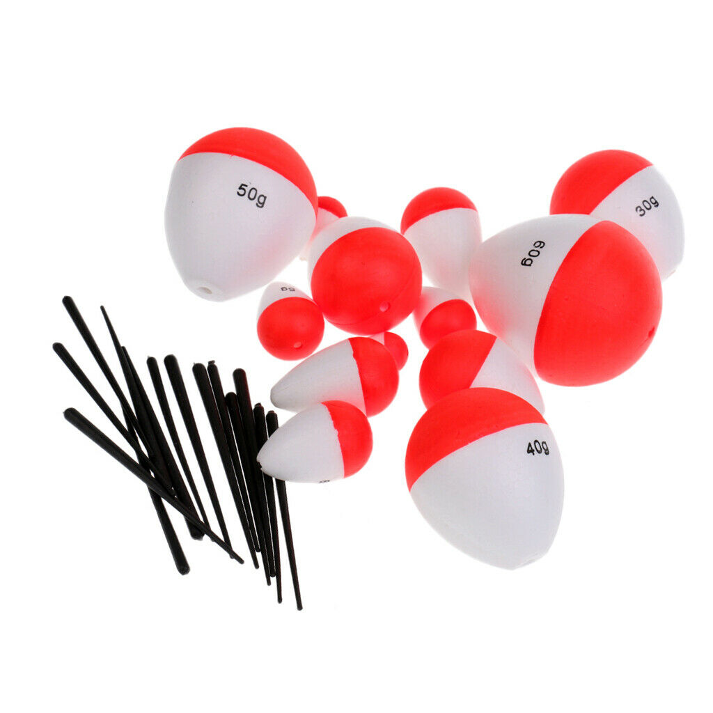 14 Pieces Fishing Bobber Float EVA Foam Floats Fishing Float FishFloat