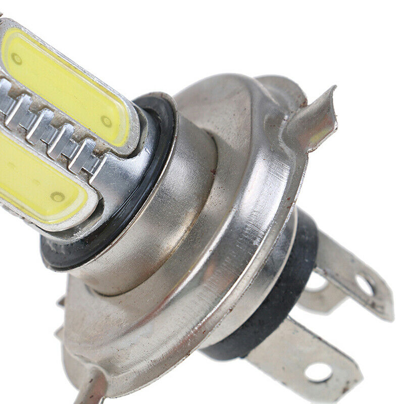 1X high power motorcycle H4 COB white headlights LED high / low light bulbDD
