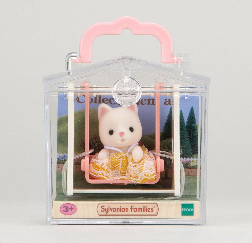 Sylvanian Families Carry Case 5201 Baby Carry Case (Cat On Swing) /Age 3+ Bnib