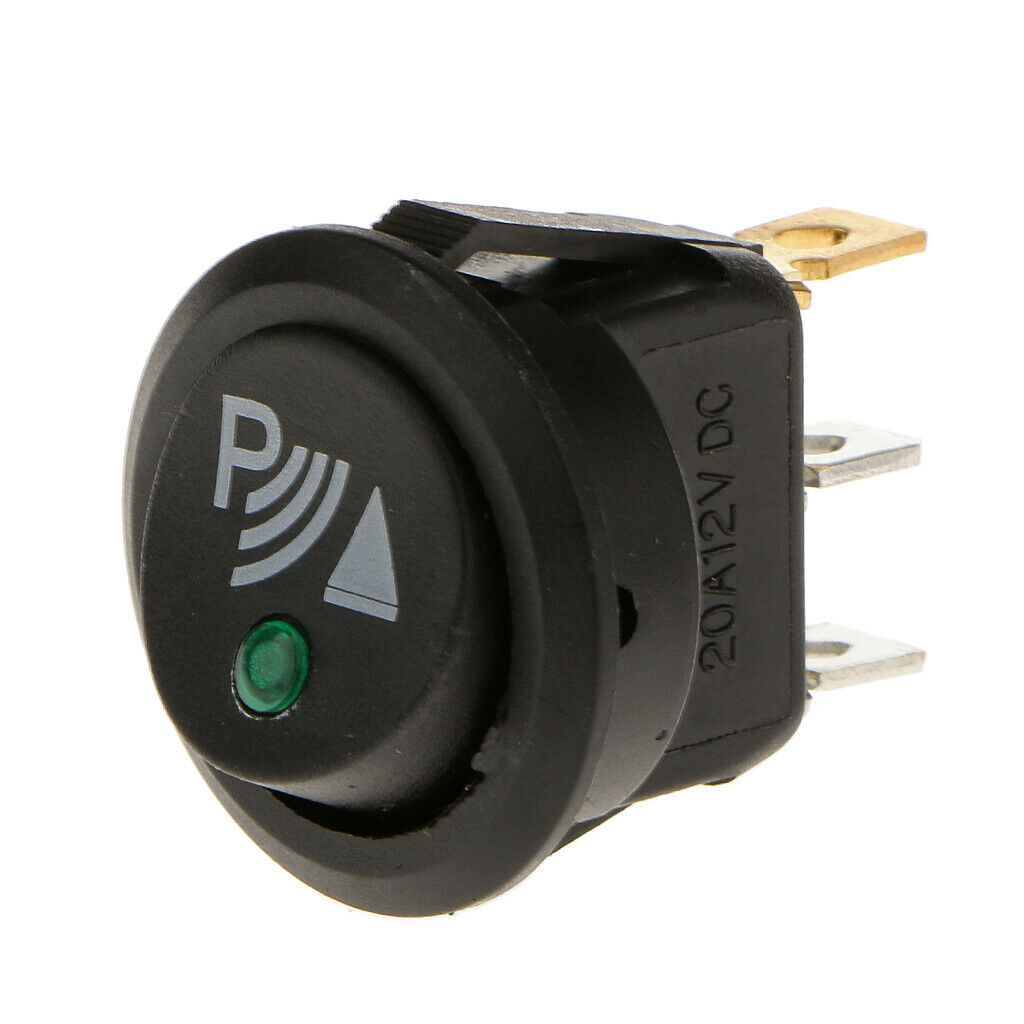 Front Rear Parking Reversing Sensor ON/OFF Rocker Switch With Illuminated