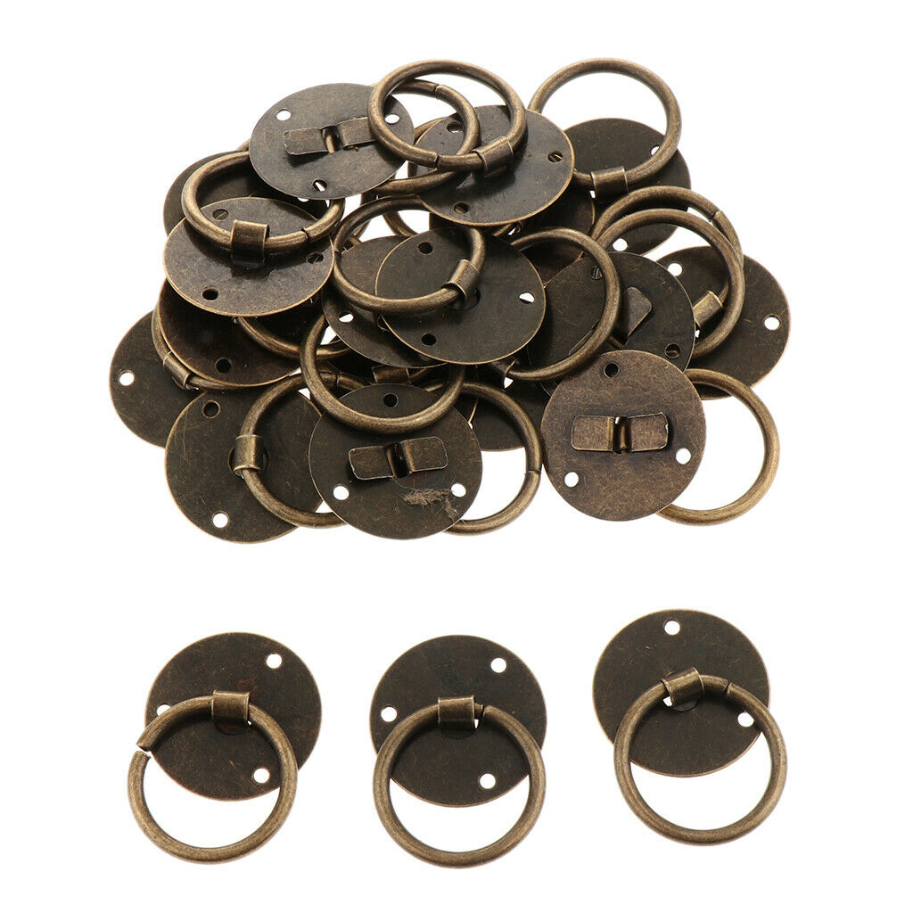 20 Pcs Chinese Style Copper Zinc  Pulls Drawer Cabinet