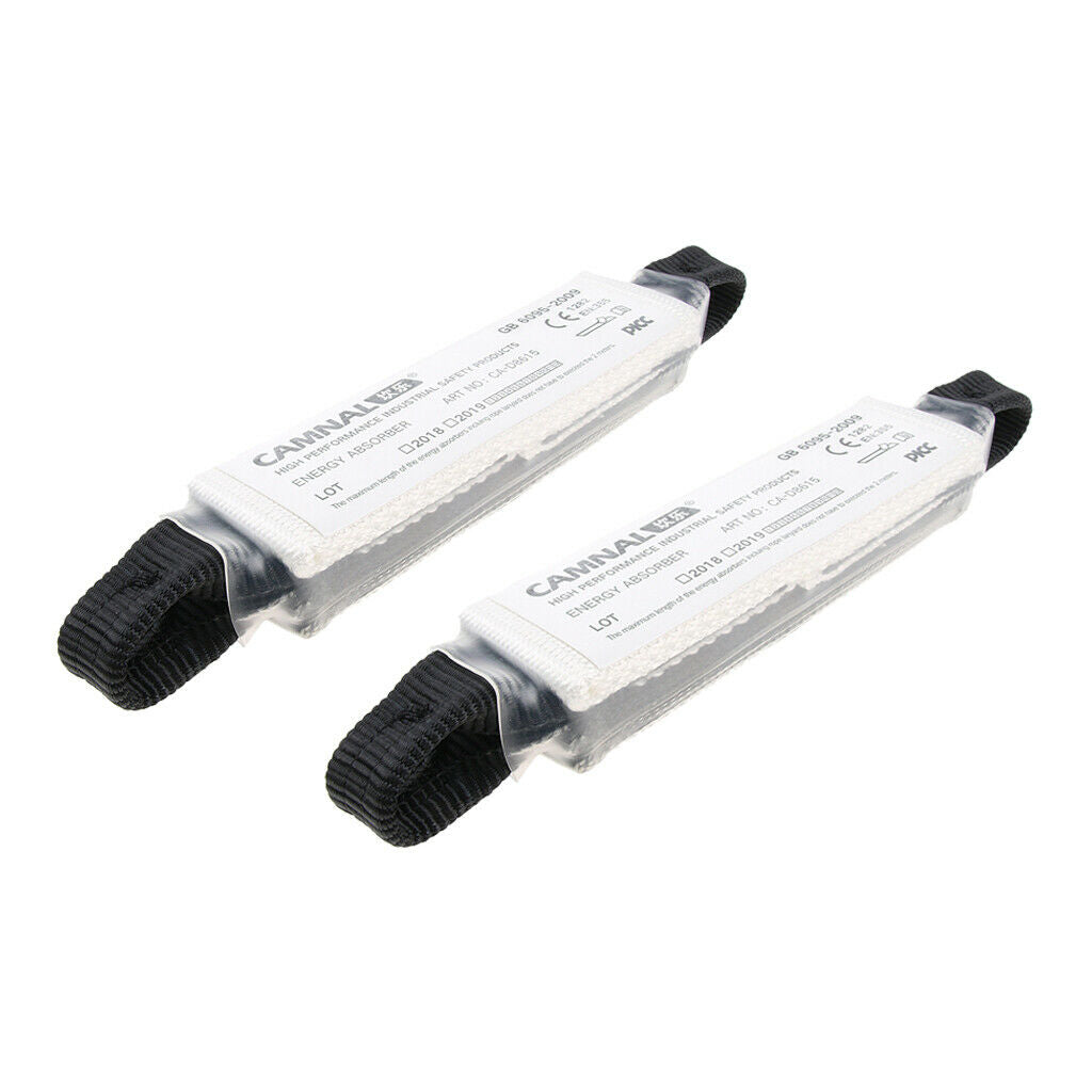 2 Pieces of Energy-absorbing Lanyard Shock Absorber Rope Fall Protection Tape