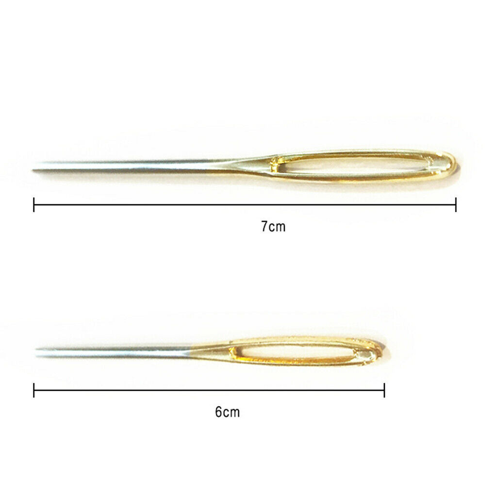 2x Yarn Hand Sewing Knitting Needles DIY Weaving Stitching Aids Needle Pins