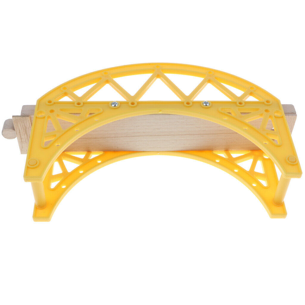 Wooden Train Track Set, Wooden Railway,  Bridge, Viaduct Bridge, Cross Track,