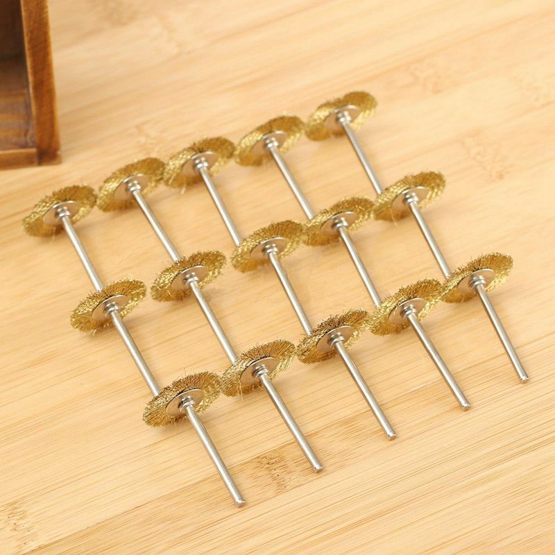 25mm Brass Wire Wheel Brush Cup for Weld Die Power Grinder Rotary Drill   15Pcs