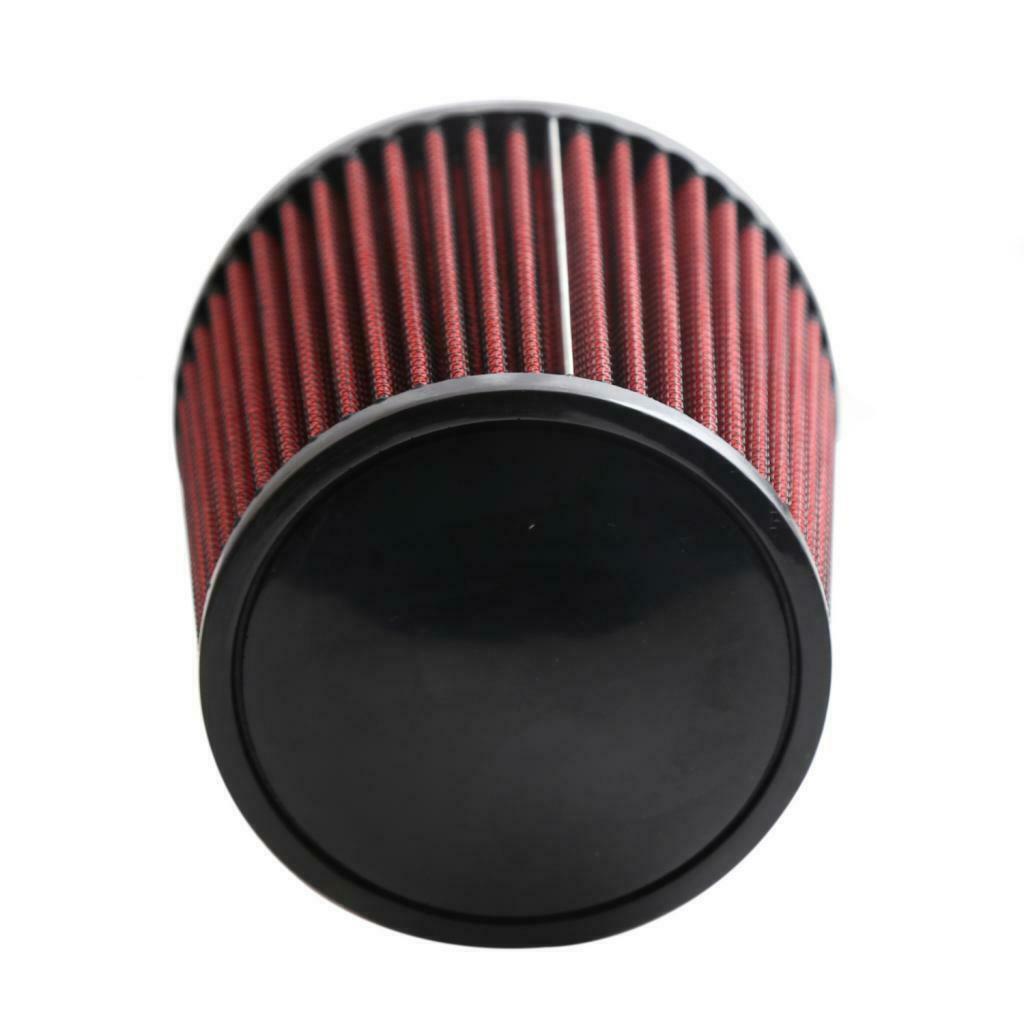 Easy Install 76mm 3inch Neck Dual Cone Intake High Flow Air Filter Washable