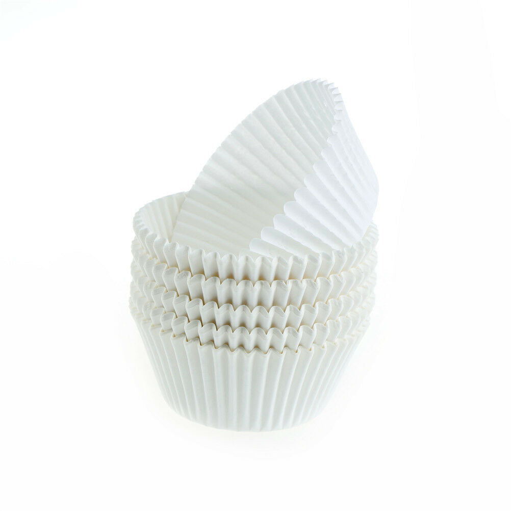 100pcs white cupcake paper cases cupcake paper cups for bakeware cake to .l8