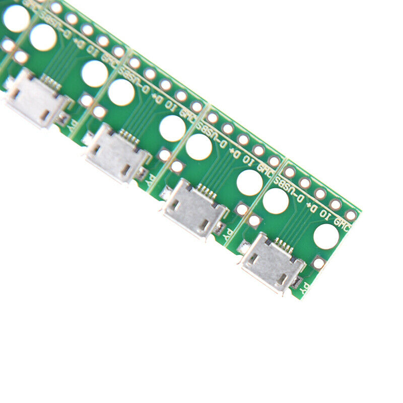 10 Pcs Mini MICRO USB to DIP Adapter 5Pin Female Connector PCB Converter Boa. SJ