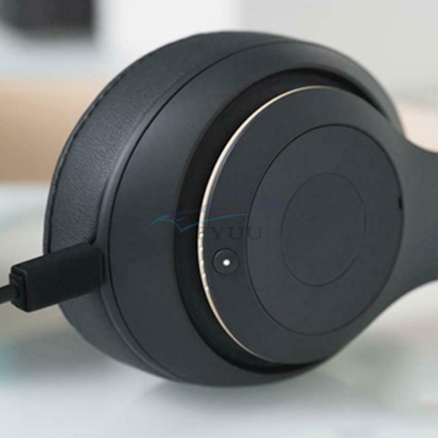 2Pieces Portable Noise-canceling Audio Headphones Headmounted Wireless Bluetooth