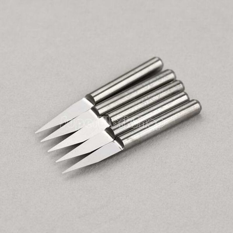 5x Carbide PCB V Shape Engraving CNC Bit Router 1/8" 3.175mm 25 Deg 0.2mm