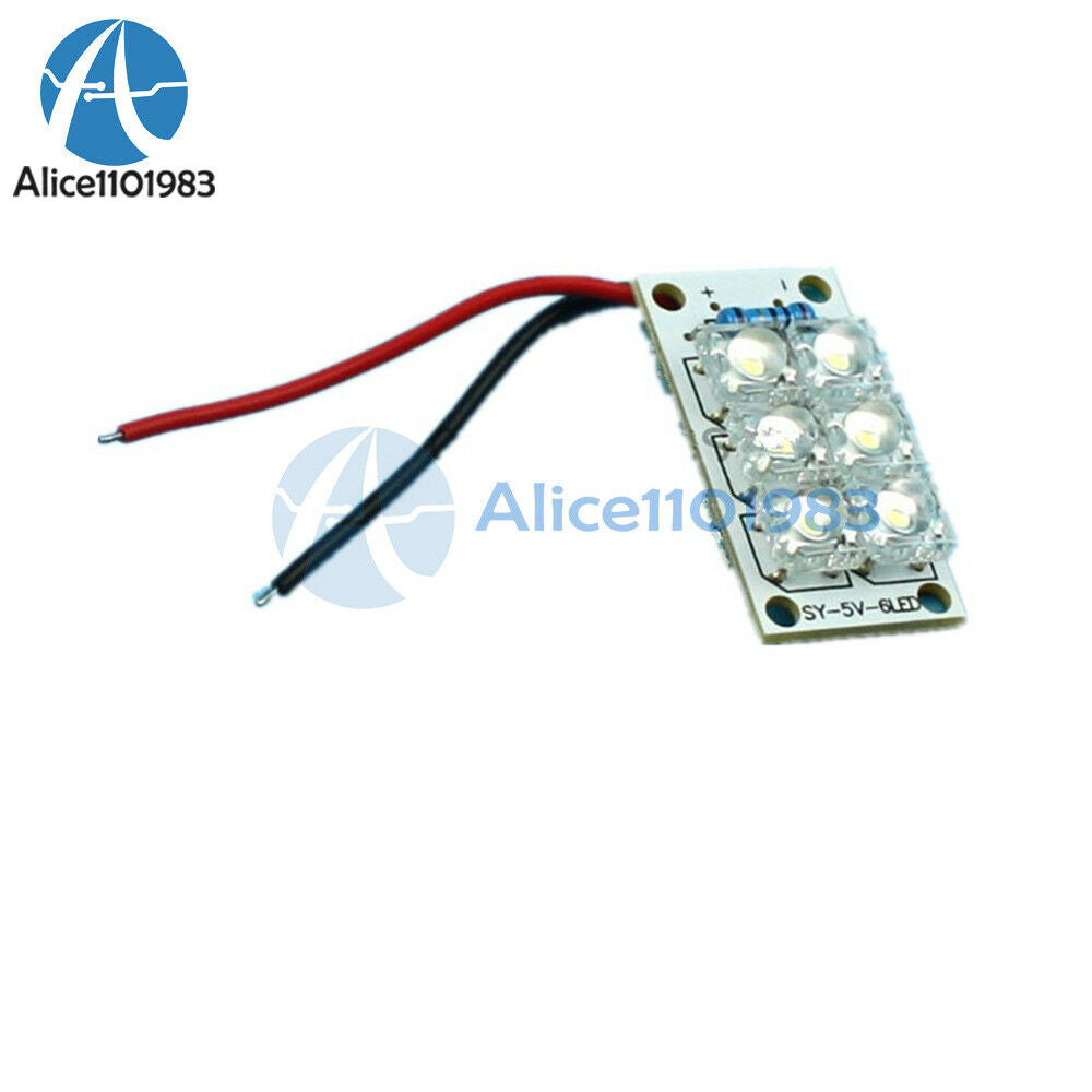 5V Led Light Panel Board White 6 Piranha Night Lights Lamp