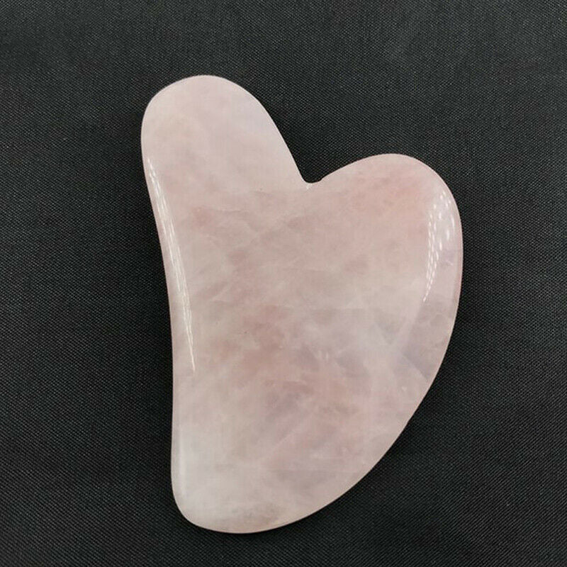 1PC Natural Quartz Jade Guasha Board Scraper Tools Board Massager Tool Re.l8