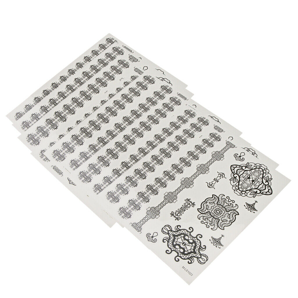 Temporary Flash Tattoo Inspired Stickers Transfer Stencil Paper Removable LS1023