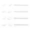 12 Pcs Silicone Invisible Clear Ring Size Adjuster Resizer Loose Rings Reducer