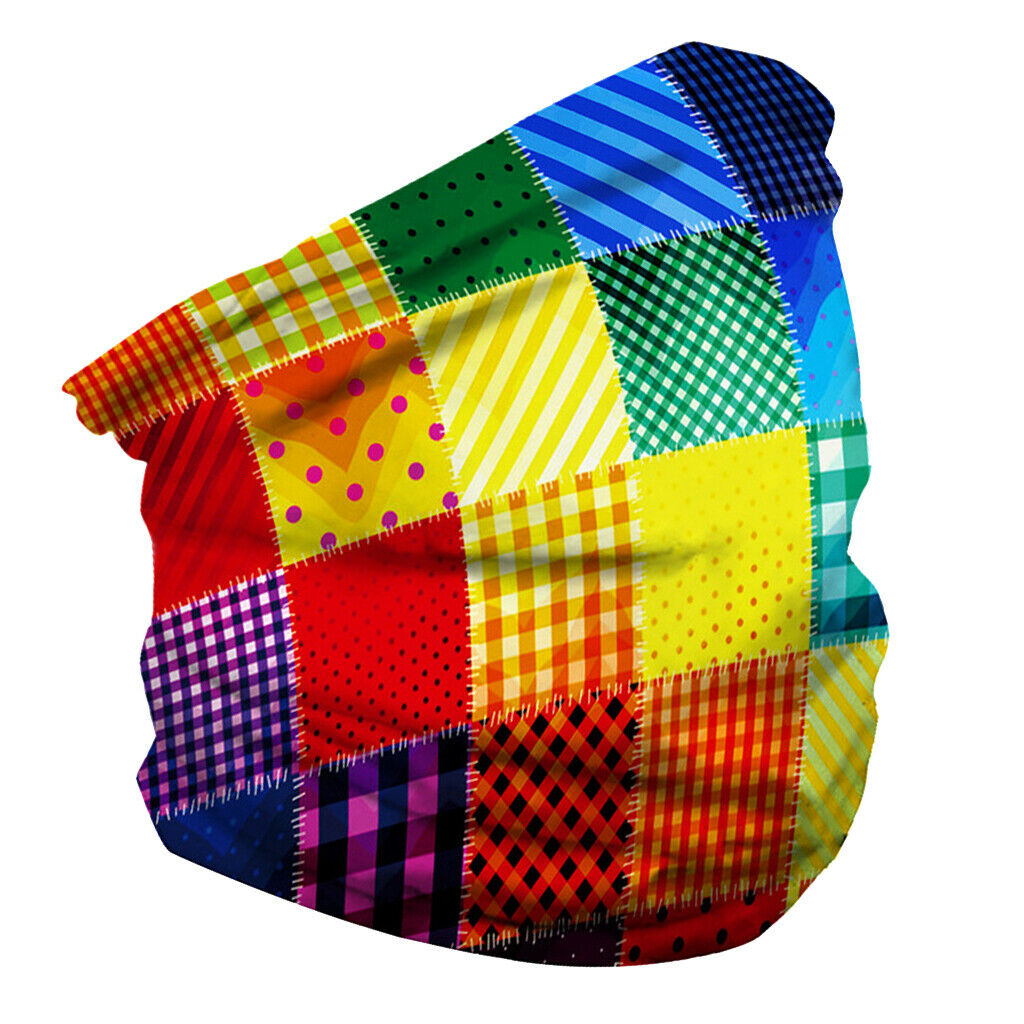 4PCS Women Mens Soft Bandana Face Balaclava Neck Riding Headwear Mouth Cover