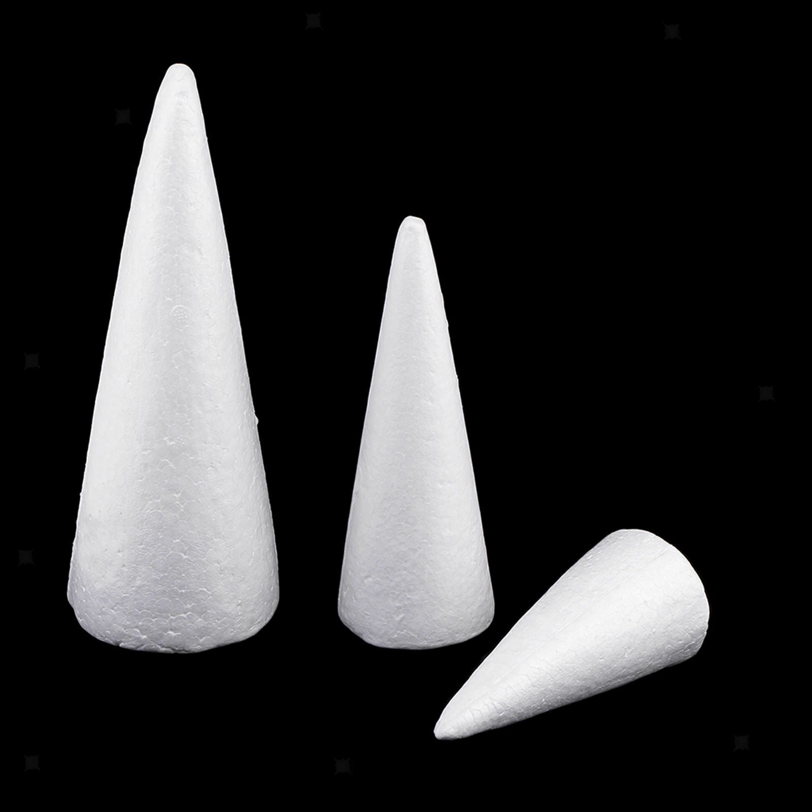 6 Pcs/set Cone Foam Shapes Decoration Styrofoam Toys Christmas Gift
