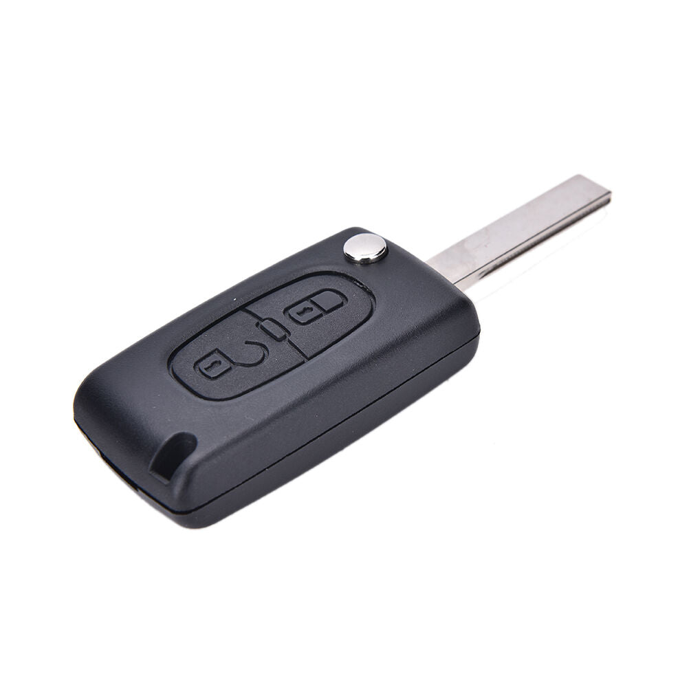 2 Button Key Fob Case Shell For Peugeot 307 308 107 207 407 With Groove SEBDDD