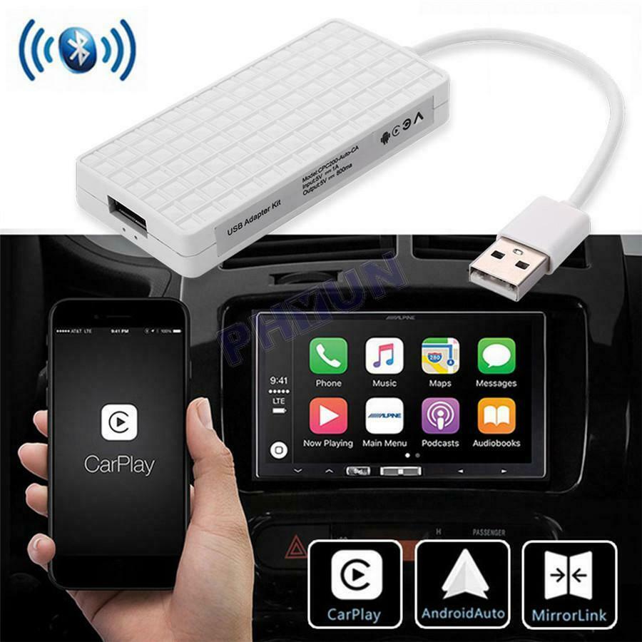 For Android Car Head Unit Carplay Android Auto Bluetooth Wireless USB Dongle 1x