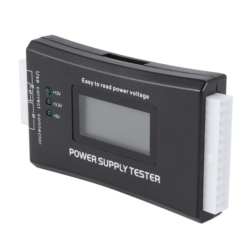 20+4 Pin LCD Power Supply Tester for ATX, ITX, BTX, PCI-E, SATA, D F8E6E6
