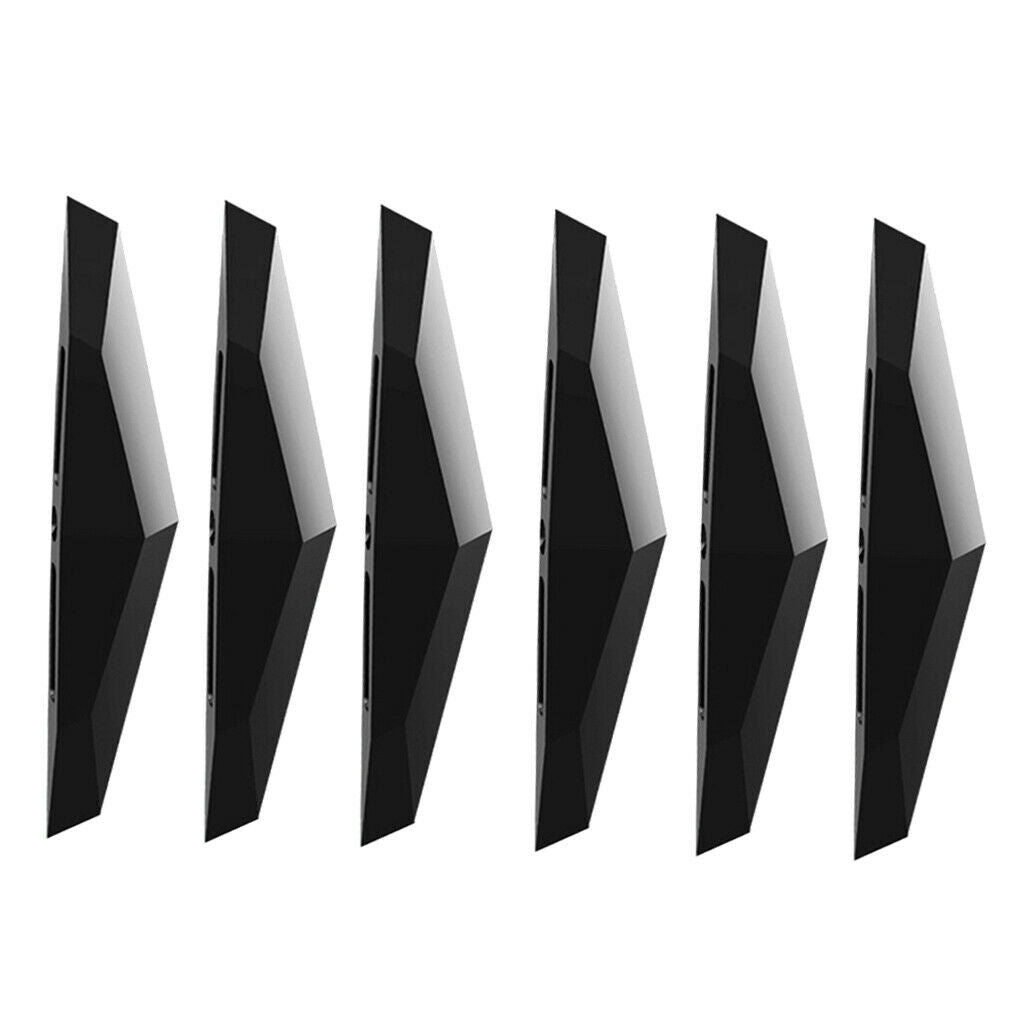 6pcs/Set Car Door Anti Collision Bumper Strips for Car Trucks Stickers Black