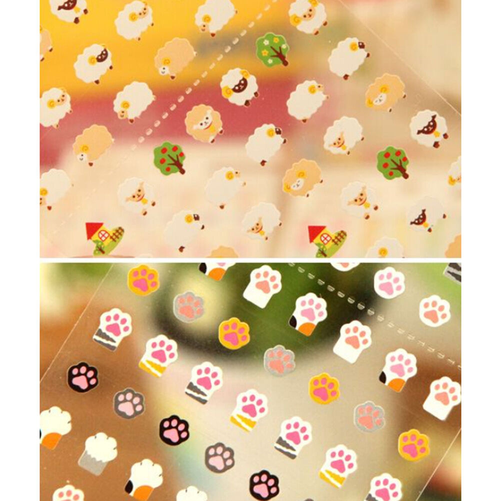 Colorful Animal Stickers Lovely Craft Scrapbook Card DIY Gift for Kids X1.l8