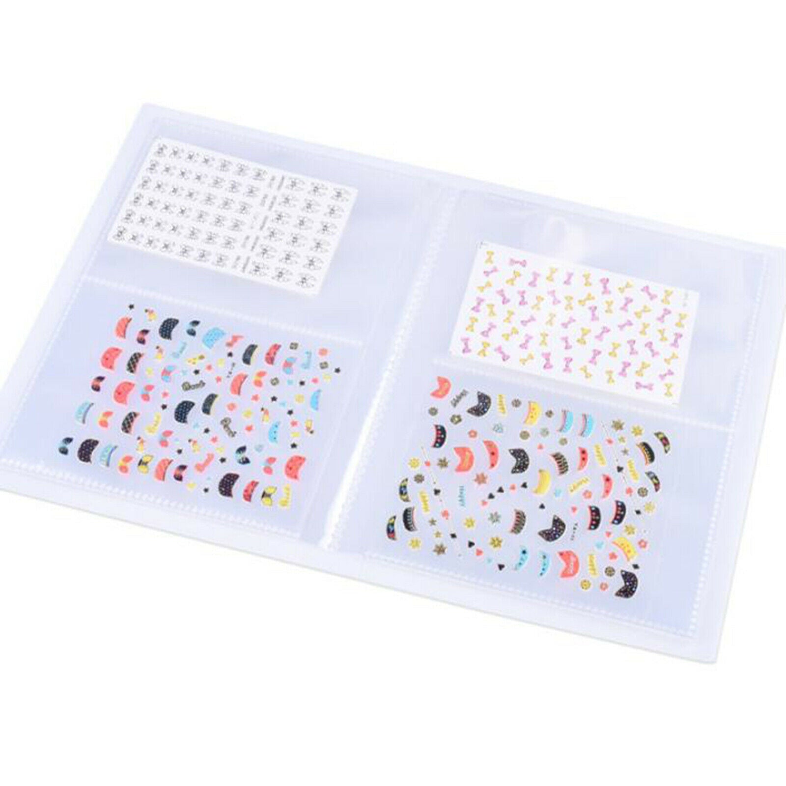 80 Sheets Collecting Albums Storage for Nails Organizer Nail Art Tools
