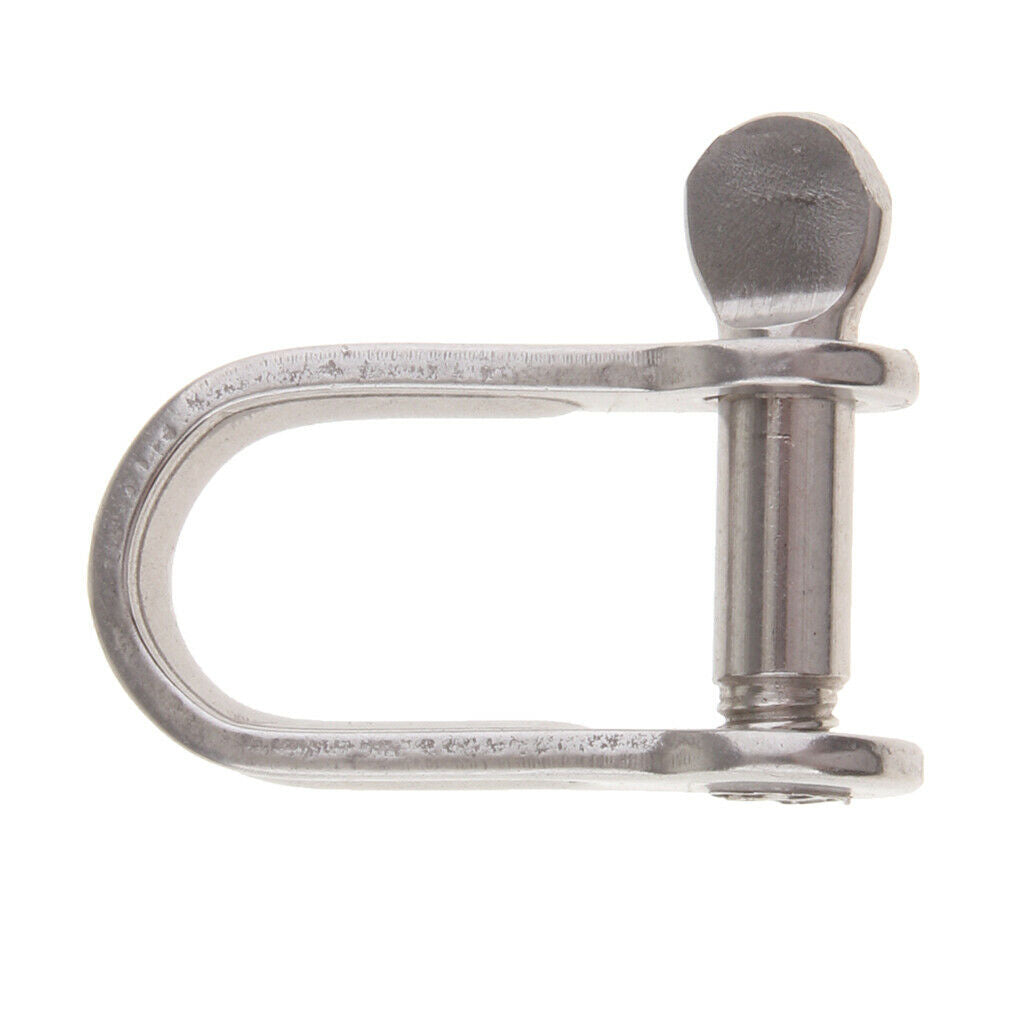 6mm Stainless Screw Pin Bow Shackle Corrosion Resistance for Marine or Yacht