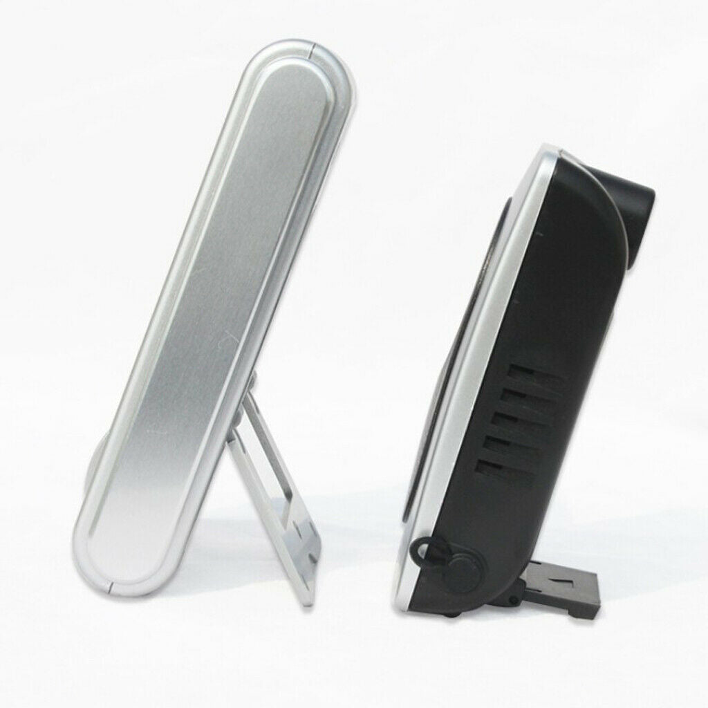 Digital Alarm Clock LCD Screen Indoor/Outdoor Temperature Humidity Meter