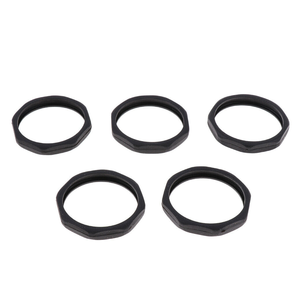5Pcs Black Wireless Microphone Slip Holder Anti Rolling Protection Ring