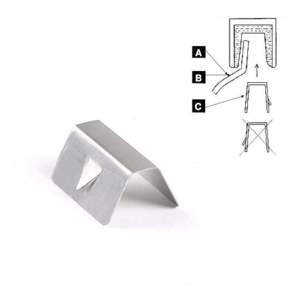 8pcs For Heko G3 Clip Auto Car Channel Wind Rain Deflector Clips Stainless Steel