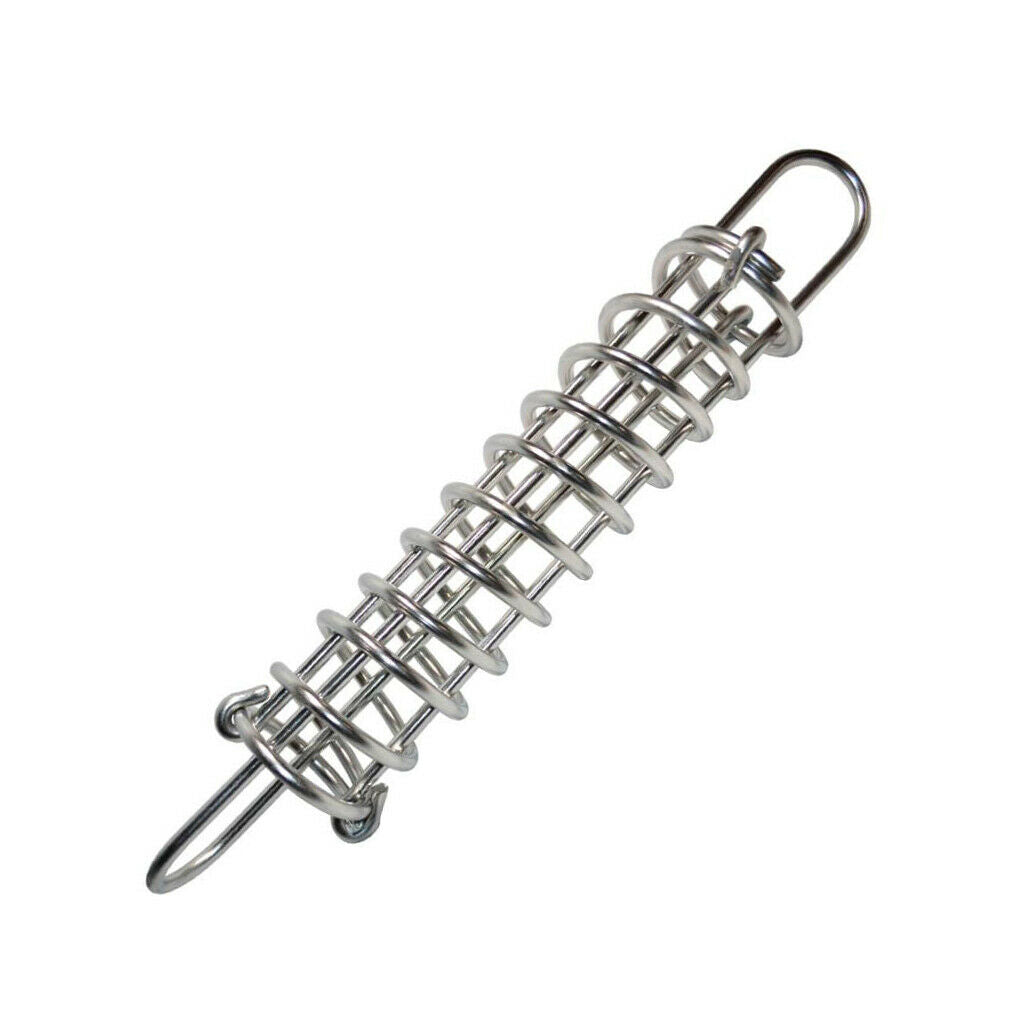 2x Yacht Stainless Steel Shock Absorbing Dock Line Mooring Springs 4.45