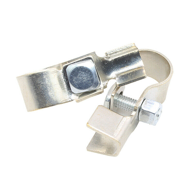 Auto Car Battery Copper Terminal Clamp Clips Connector Negative Positive 16-18mm