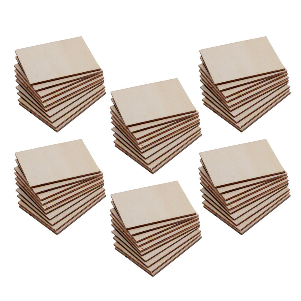 60 Pieces Plywood Sheets For, Pyrography, DIY Wood Plaque