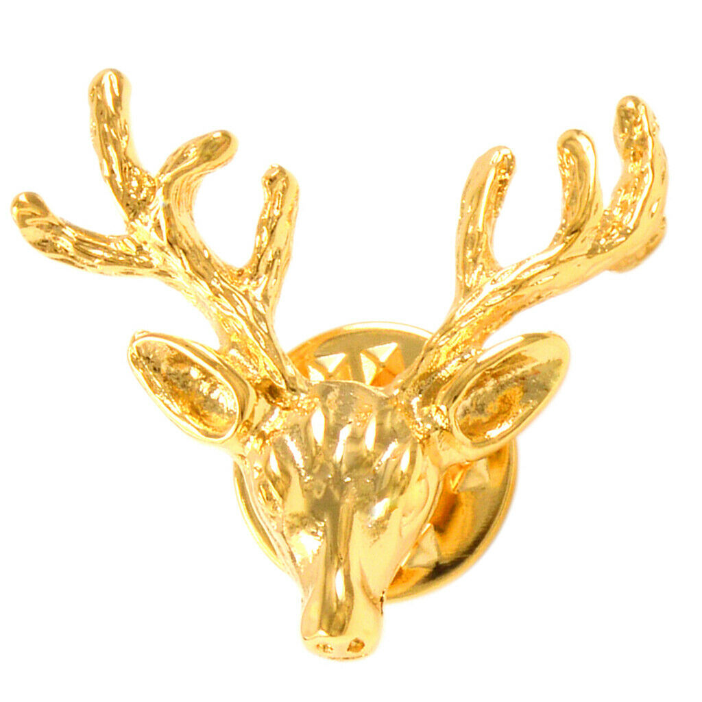 Christmas Elk Deer Brooch Collar Lapel Pin Badge Men Women Festival