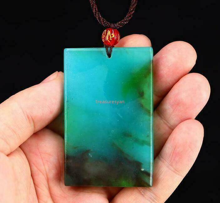 Jade Dragon Pendant Jade Natural Gift Carved Jewelry Amulet Necklace