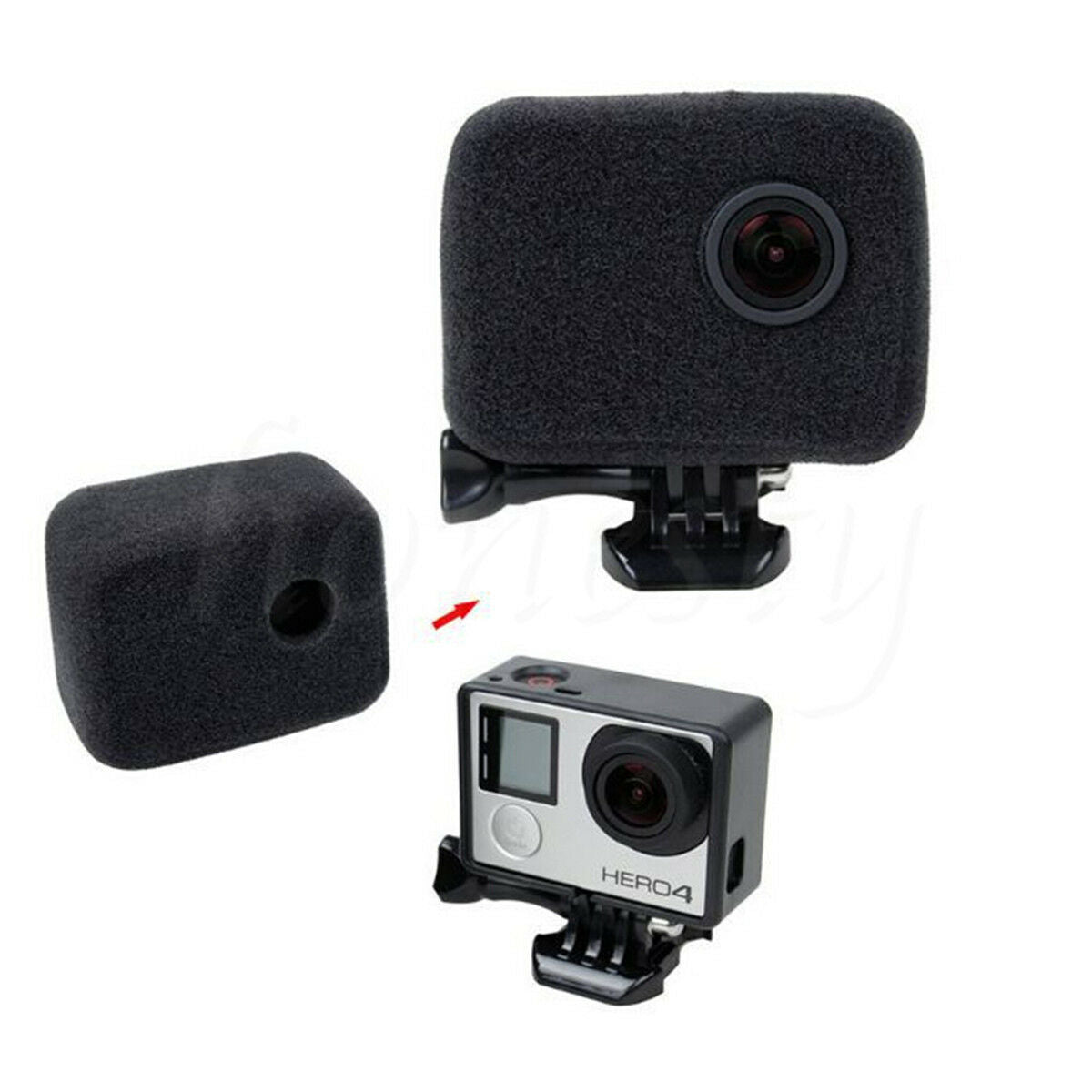 1pc Foam Windscreen Windshield WindSlayer Sponge Cover for Gopro Hero 4/3+