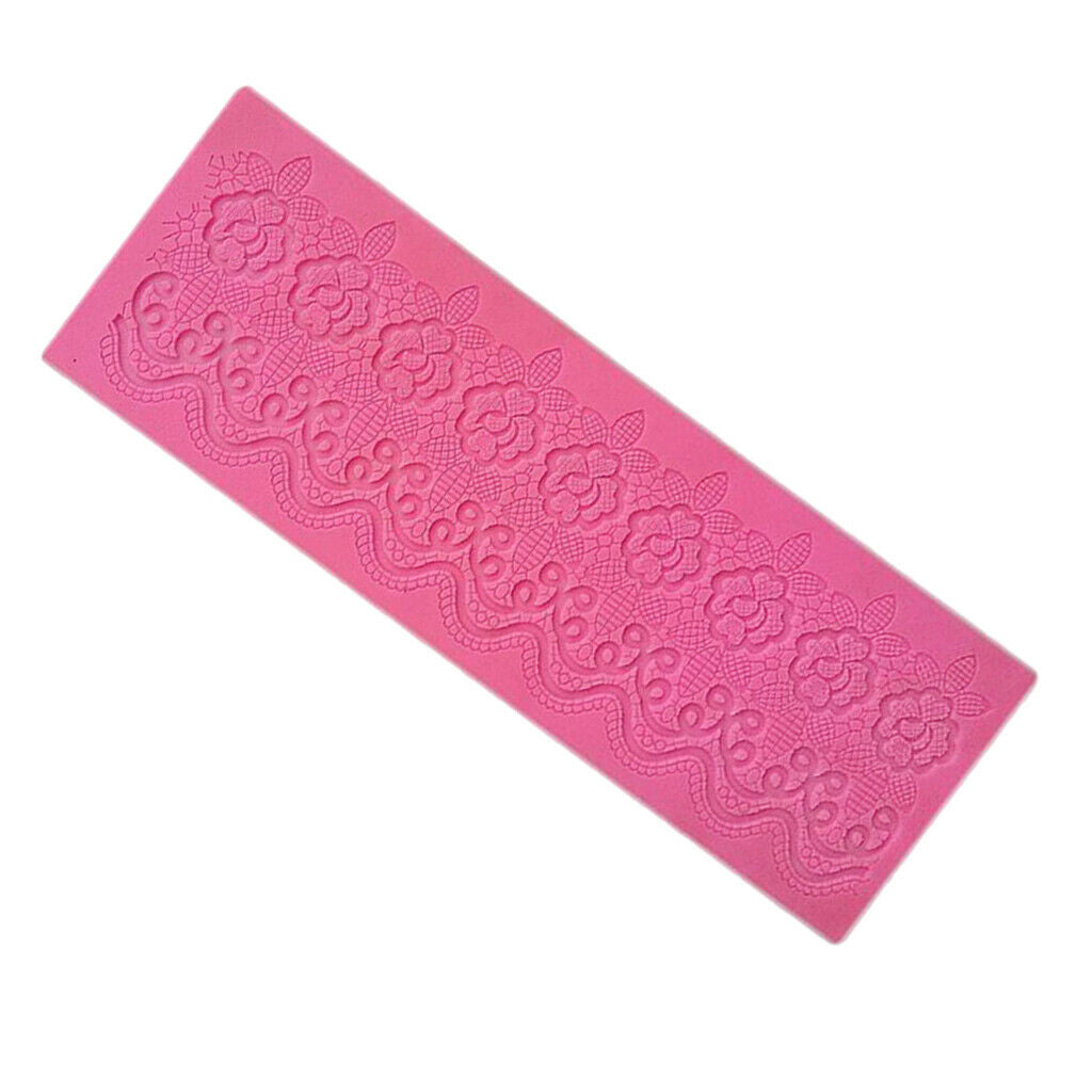 Silicone Flower Lace Impression Mold Cake Decor Bake Emboss Pad Mold
