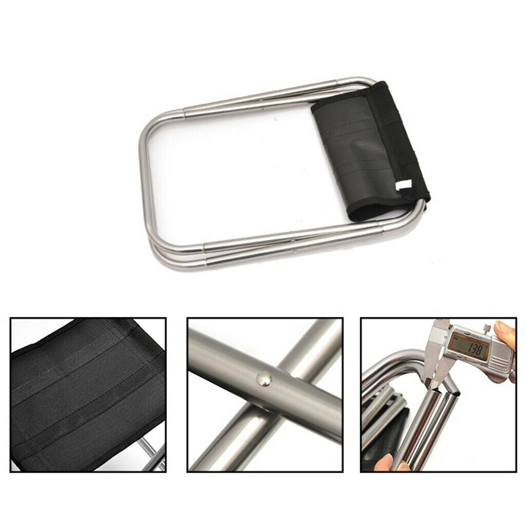 2X Outdoor Ultralight Portable Folding Chair Fishing Camping BBQ Picnic Gray
