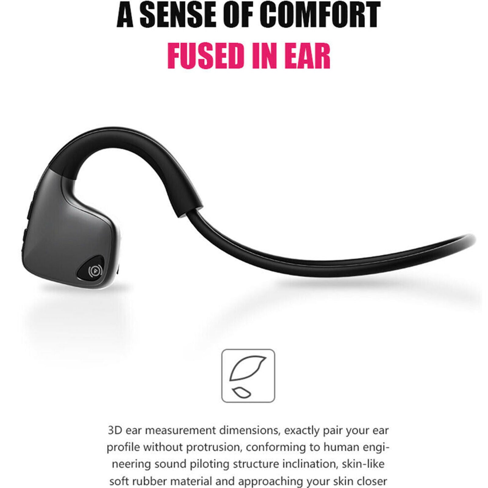 Bone Conduction Wireless Headphones Bluetooth 5.0 Earphones Running Open-Ear New