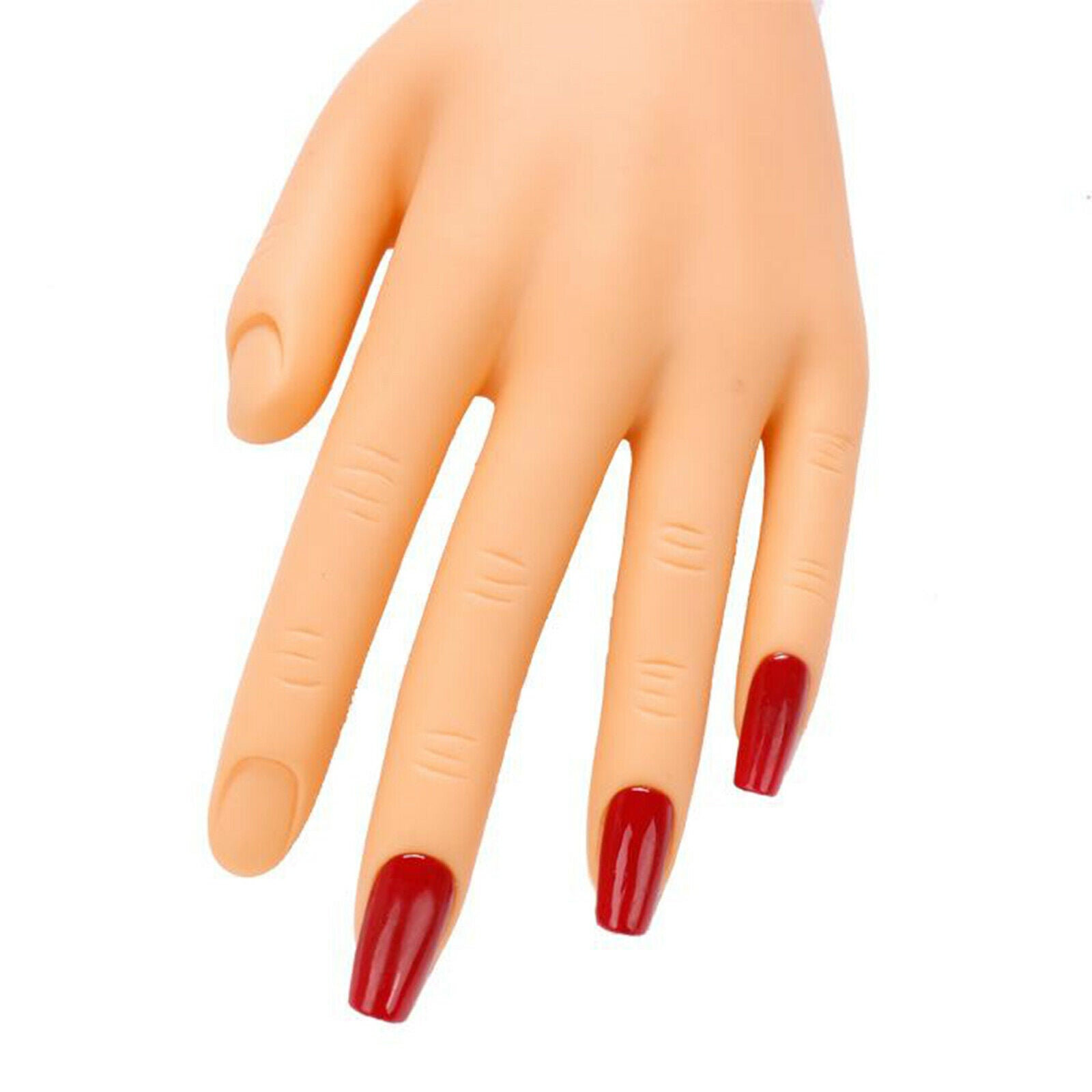 Left Lifesize Practice Hands Training Display Manicure Hand with Bracket