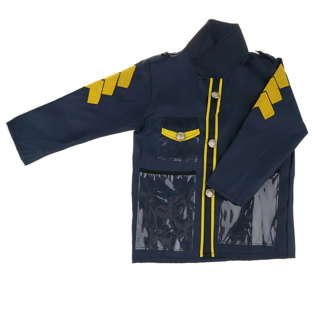 Kid Police Officer Role Play Costume Tools Kits Fancy Dress 8 Pieces