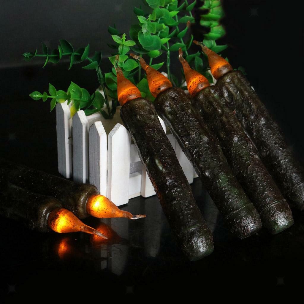 6x Battery Powered LED Long Taper Candle for Church Home Wedding Party Decor