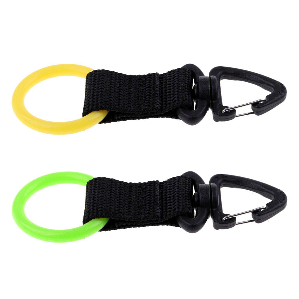 2x Silicone Diving Mouthpiece Holder Regulator Octopus Webbing Retainer Clip