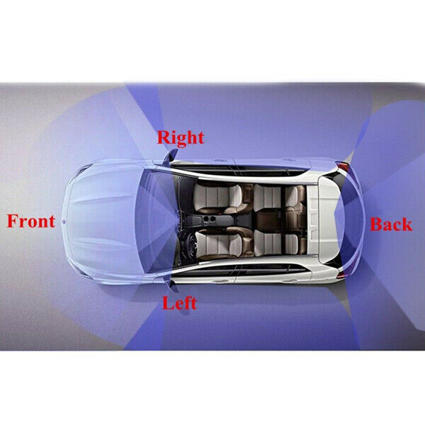Car 4-Way Video Switch Parking Camera 4 View Image Split-Screen Control Box TOP