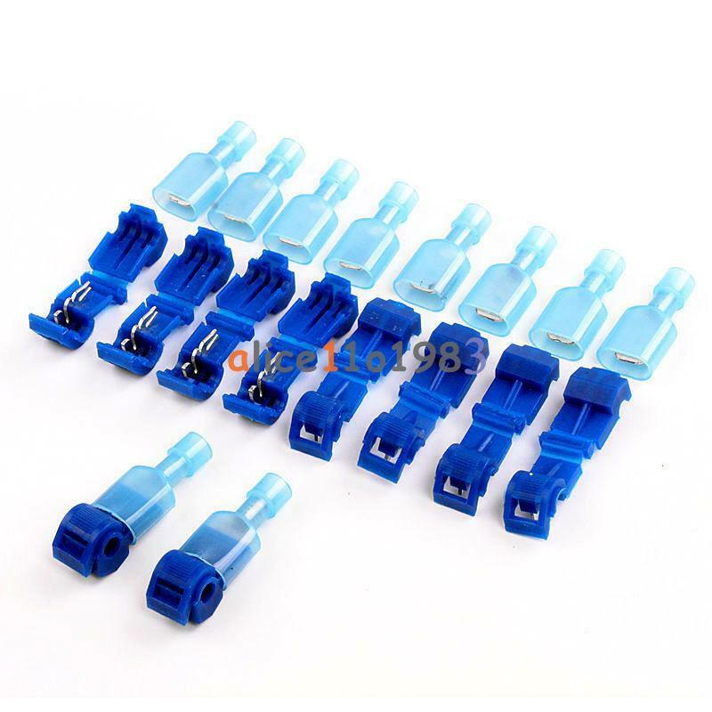 60PCS Car Audio Quick Splice Crimp Terminal & Male Spade Wire Connector 22-10AWG