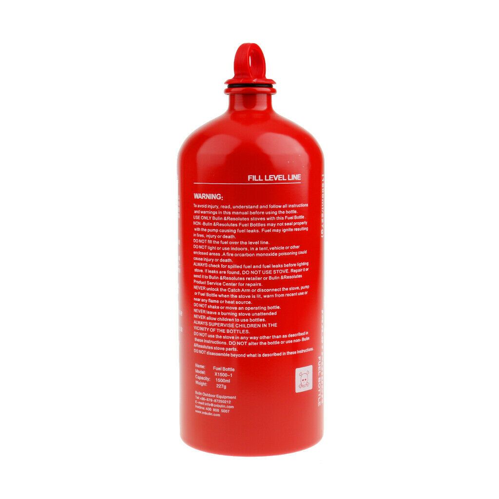 Premium Camping Fuel Bottle Gas Oil Holder Motorcycle Emergency Container