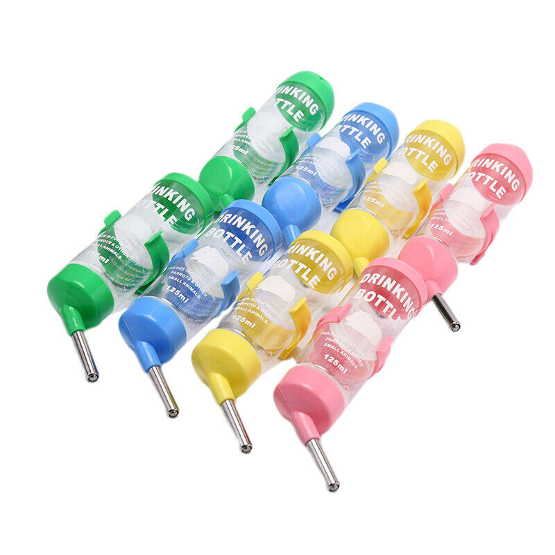 125ml Plastic Hamster Drinker Water Bottle Dispenser Hanging Pet Drinking.l8