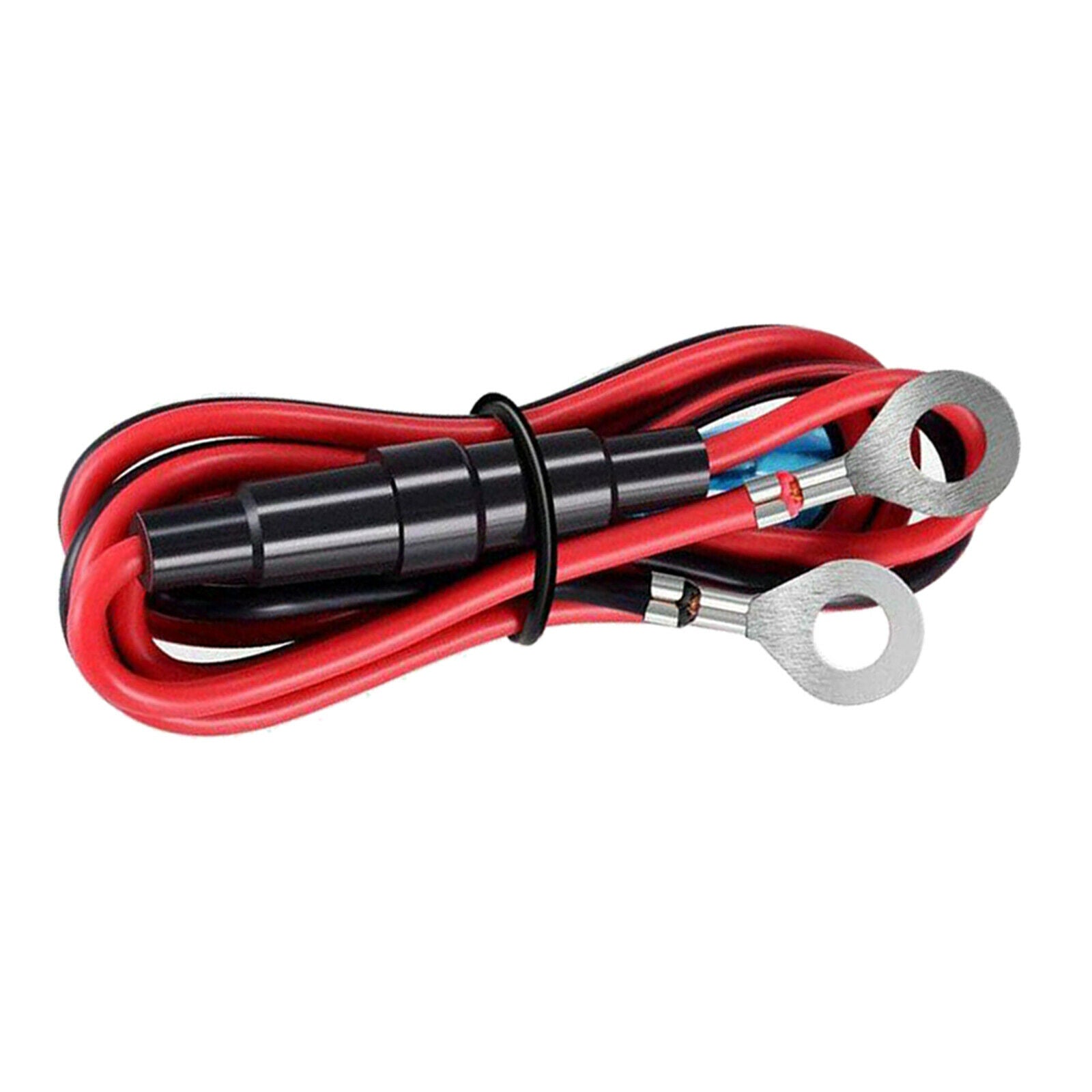 Quick Charge Car Charger Socket QC3.0 Socket LED Voltmeter Boat Black+Red