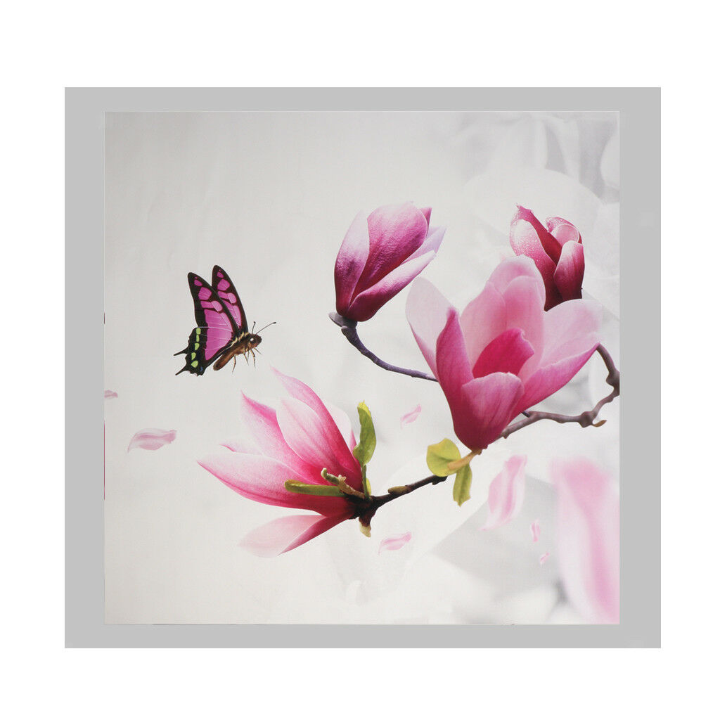Set 3 Art Oil Painting Canvas Picture Peach Blossom Wall Home Decor 50x50cm